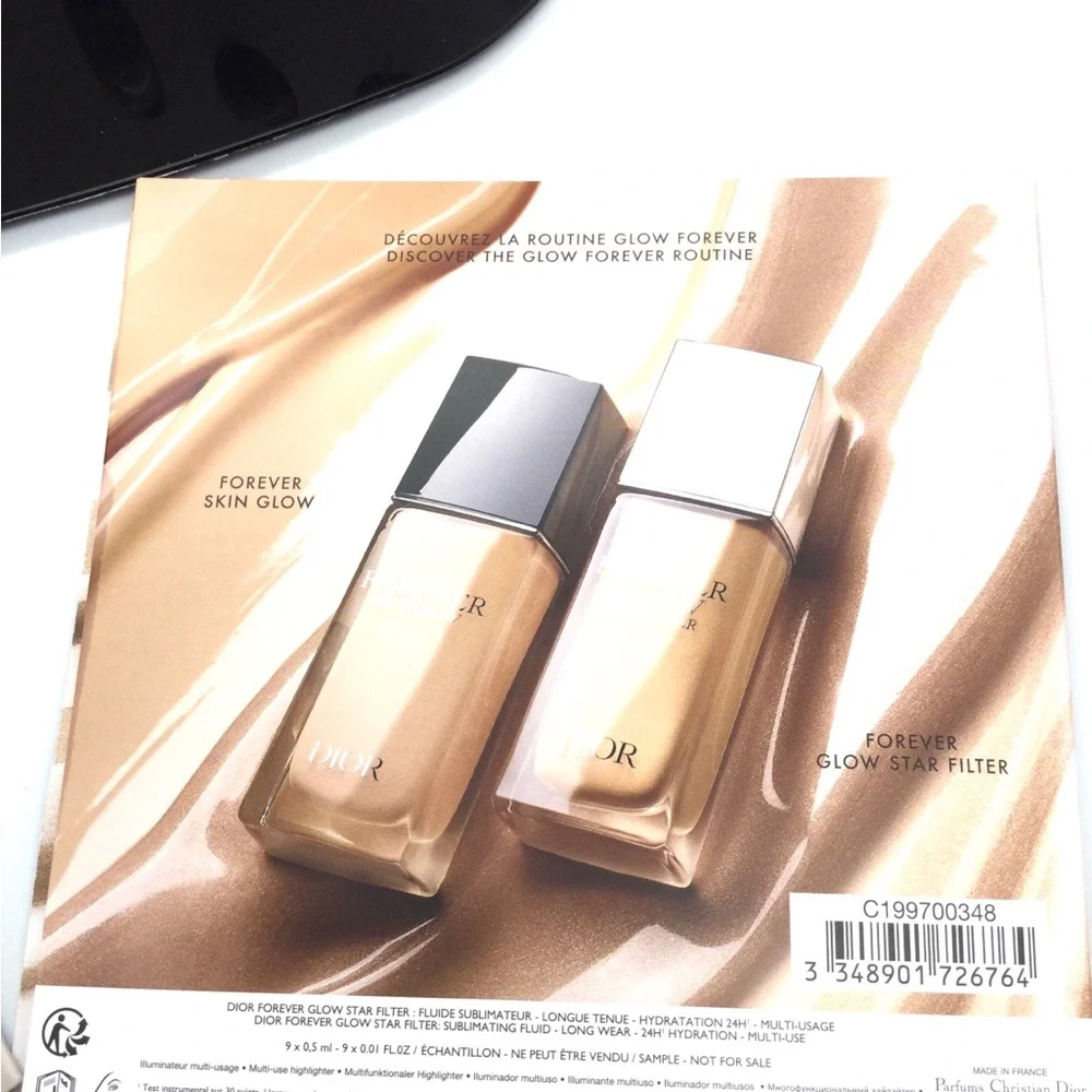 Dior Forever Foundation Sample Card - Neutral Beige Shades new 3 pk sample